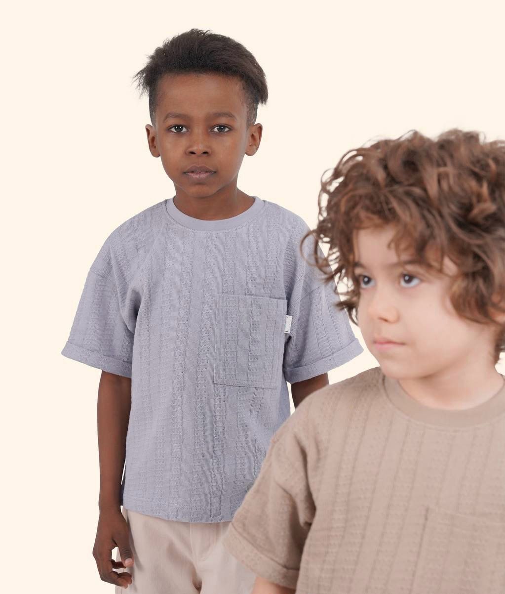 تیشرت ژاگارد شلوارک کتان - Image 3