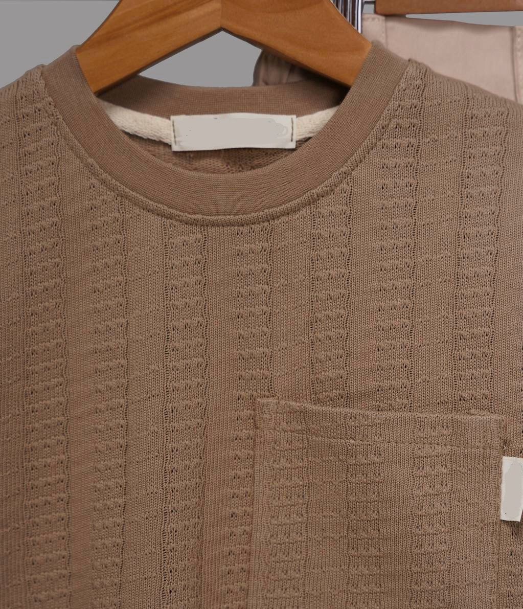 تیشرت ژاگارد شلوارک کتان - Image 8