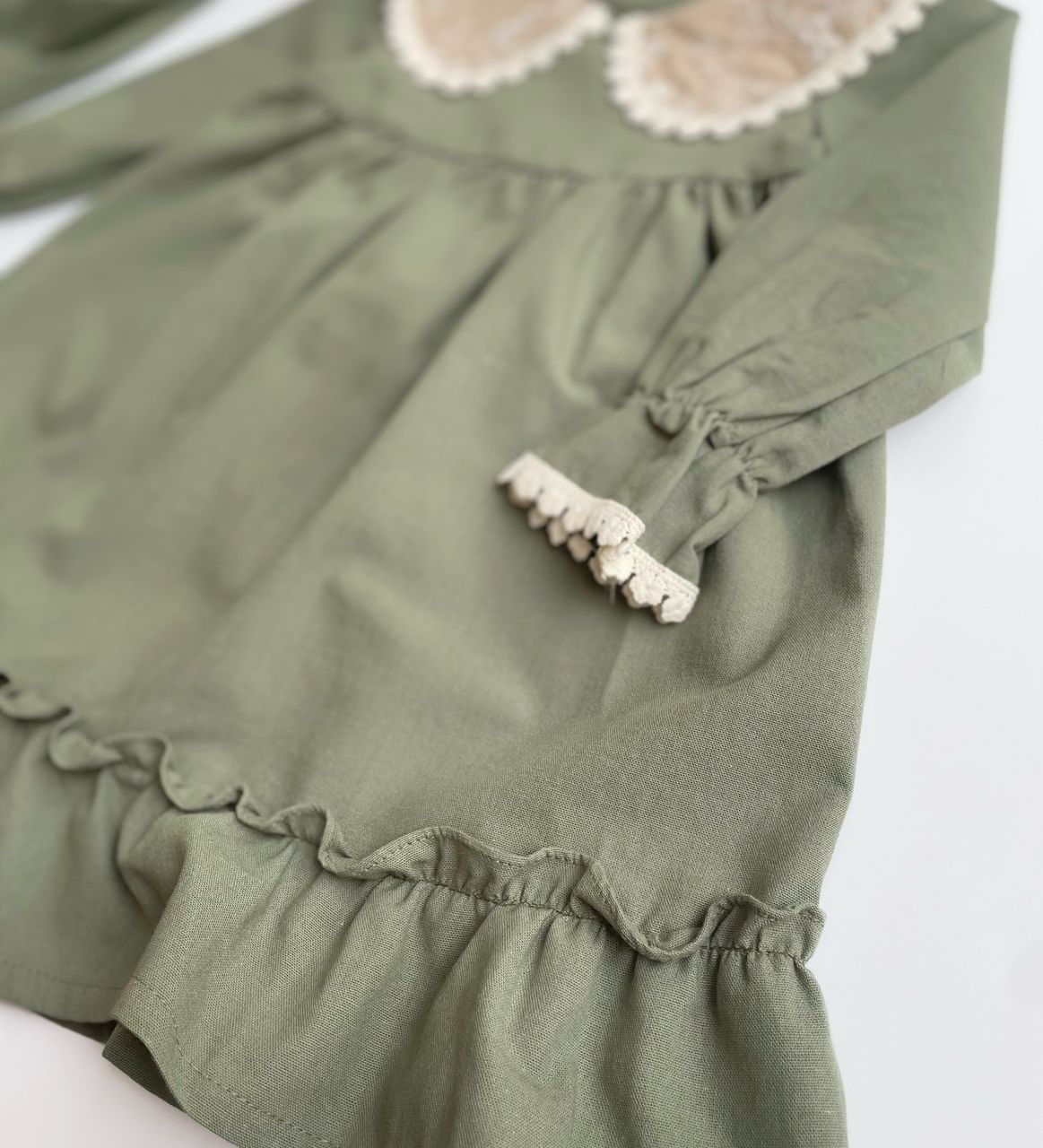 پیراهن لینن یقه دار - Image 3