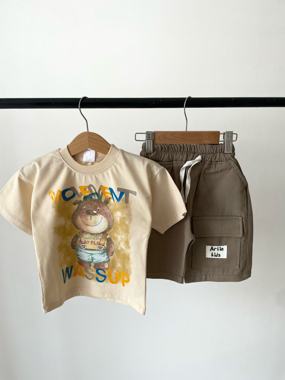 تیشرت شلوارک کتان عروسکی - Image 7