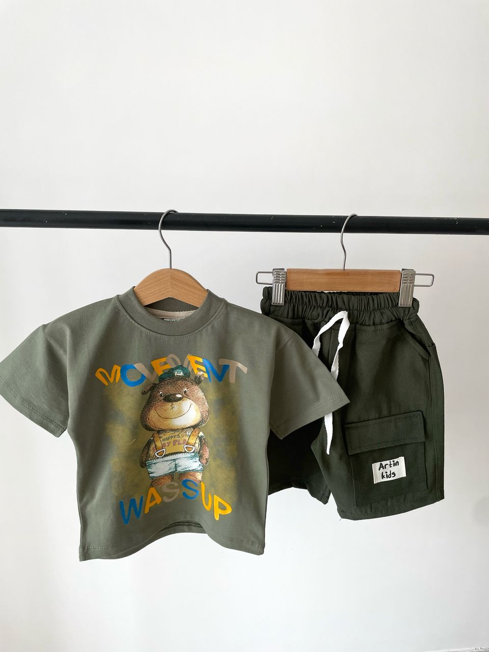 تیشرت شلوارک کتان عروسکی - Image 6