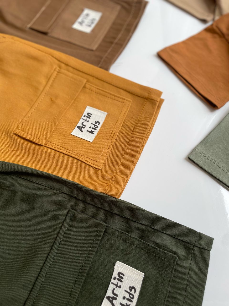 تیشرت شلوارک کتان عروسکی - Image 4