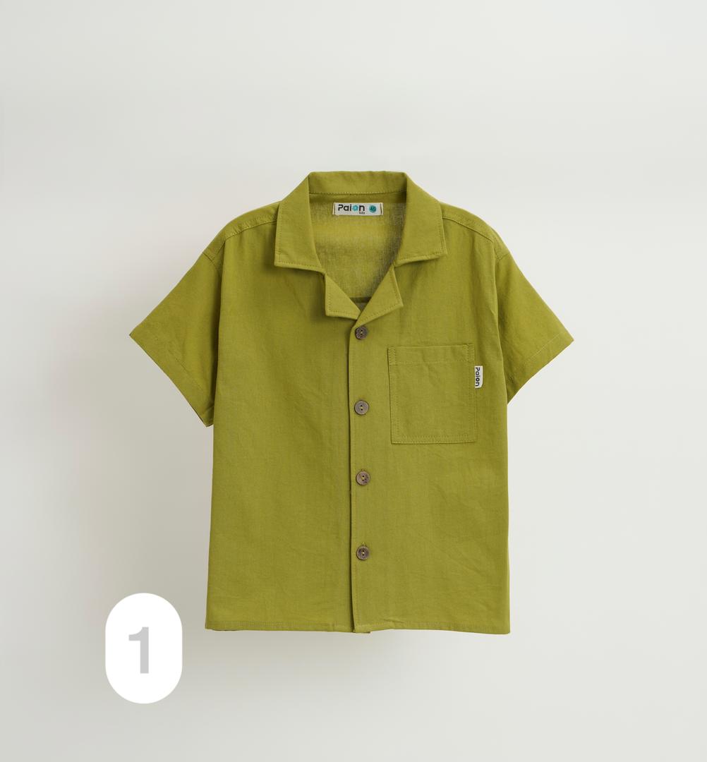 ست پیراهن لینن و شلوارک - Image 4