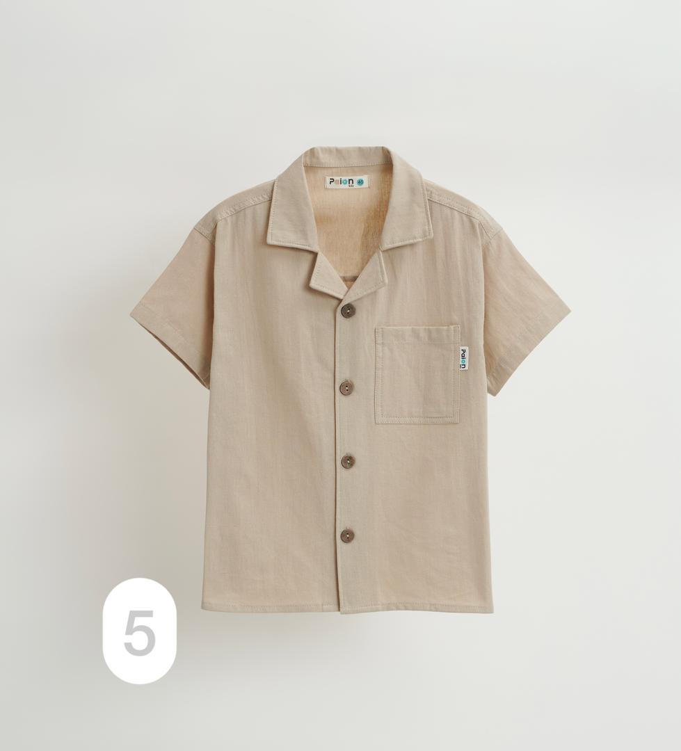 ست پیراهن لینن و شلوارک - Image 8