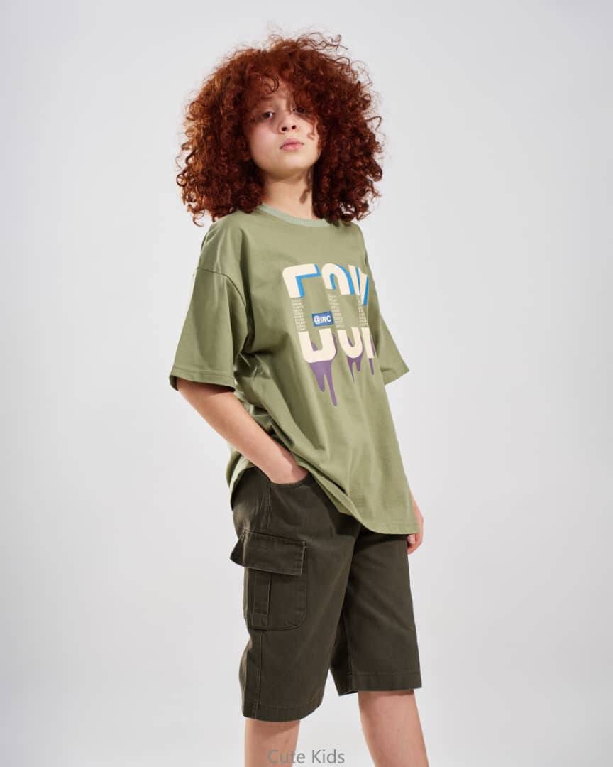 تیشرت شلوارک کتان - Image 3