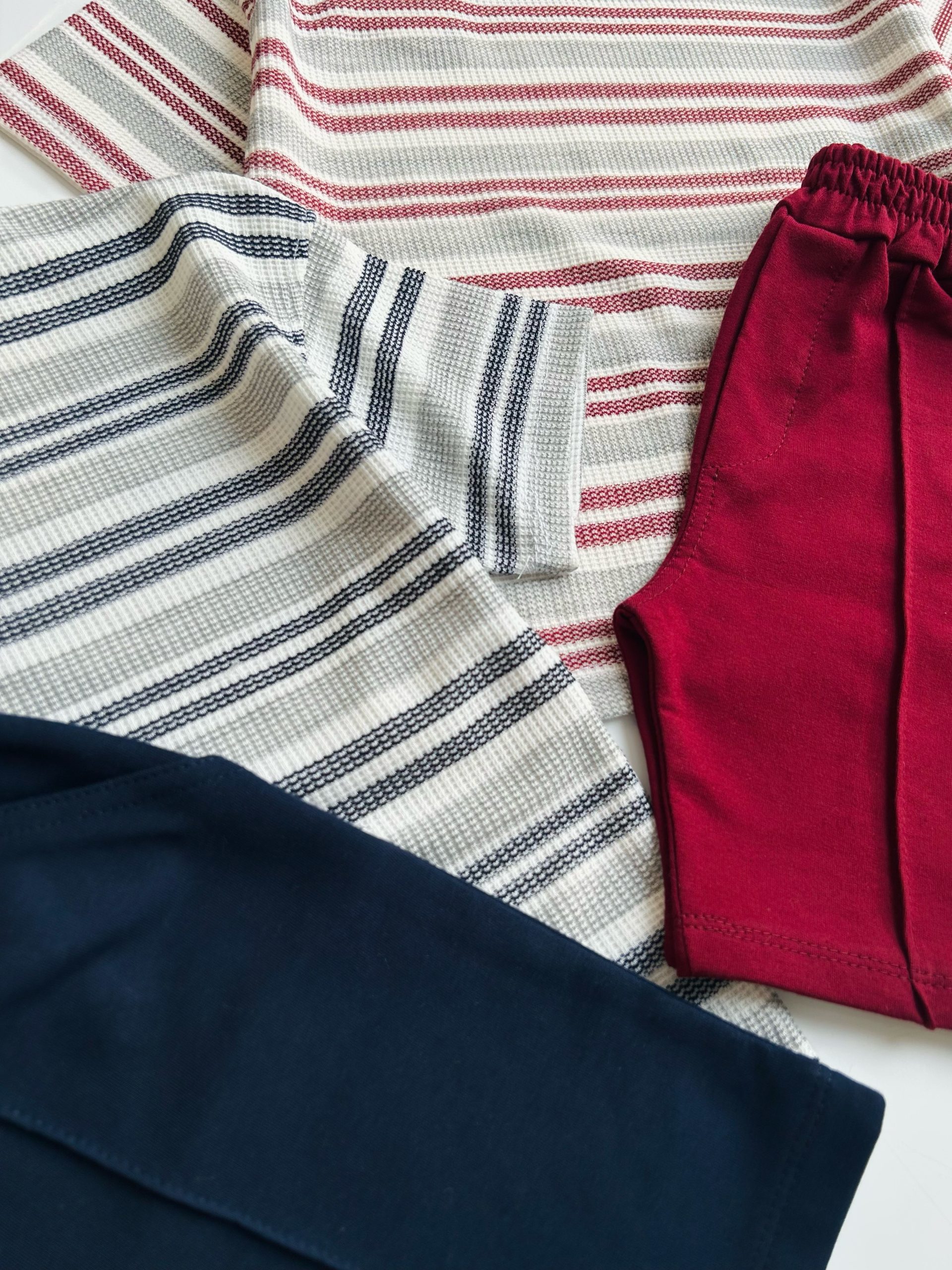 تیشرت جودون راه راه و شلوارک دورس - Image 10